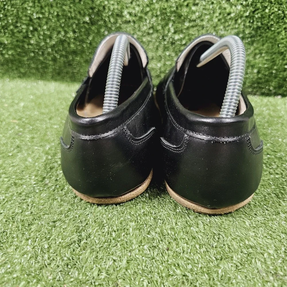 Earthing Harmony Black Leather Grounding Earthing Barefoot Penny Loafers Mens 9